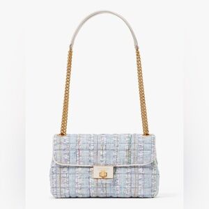 Kate Spade Evelyn Tweed Medium Convertible Crossbody Shoulder Bag